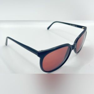 Vintage Gamma Black Oval Sunglasses Frames Only